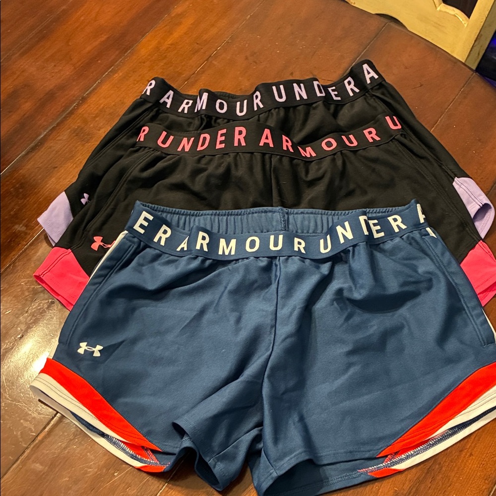 Under Armour Women's Athletic Shorts - Blue, Black, Pink